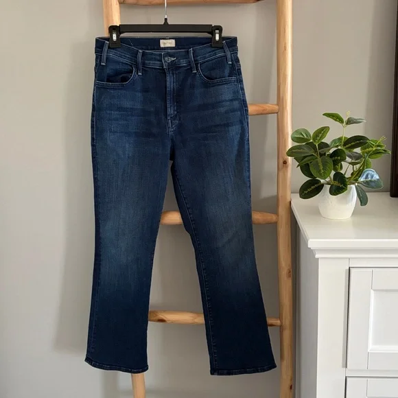 Mother Lil Hustler High Rise Ankle Flare Jean Sz 29P - Picture 2 of 7